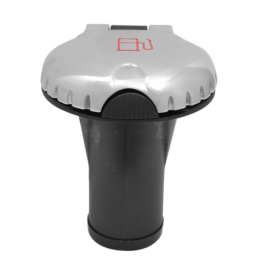 Attwood 99DFCCSS1S Deck Fill f/Carbon Canister System - Straight Body & Scalloped Stainless Steel Cap