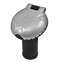 Attwood 99DFCCAZ1S Deck Fill f/Carbon Canister System - Angled Body & Scalloped Chrome Cap
