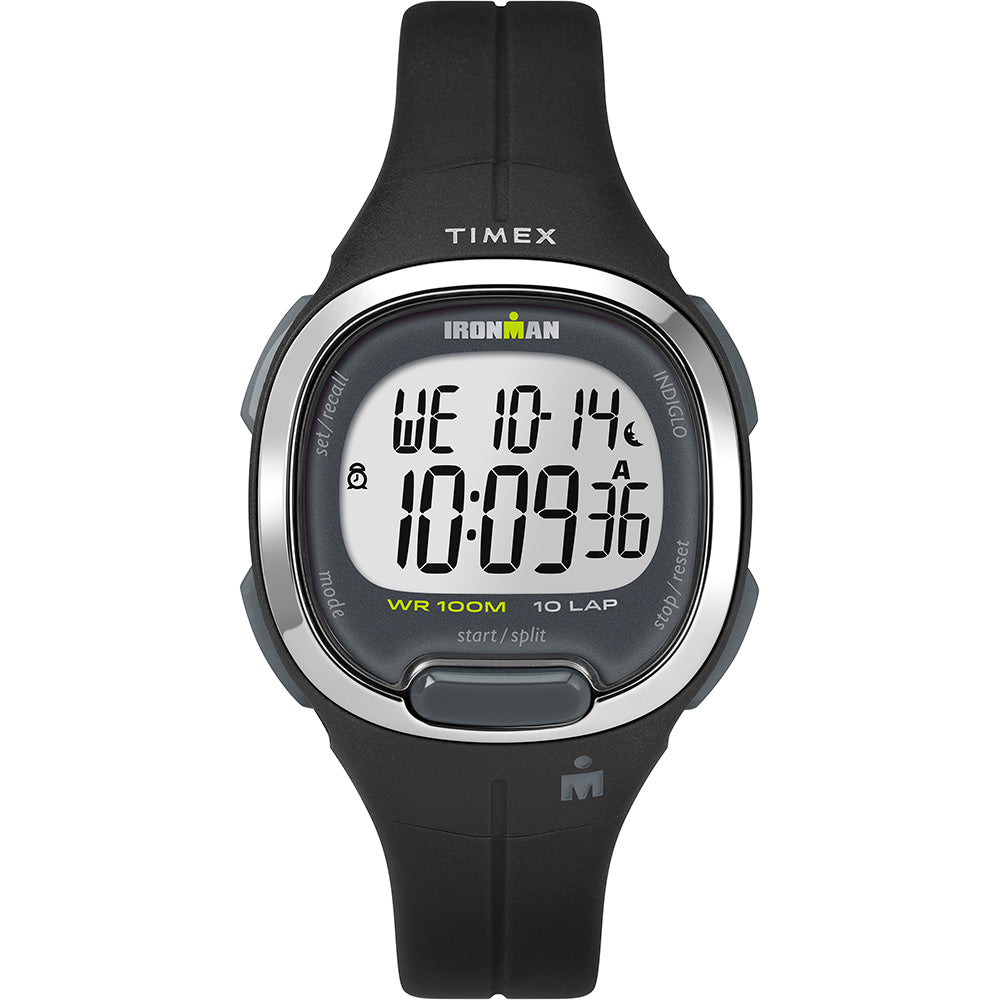Timex TW5M19600 Ironman Essential 10MS Watch - Black & Chrome