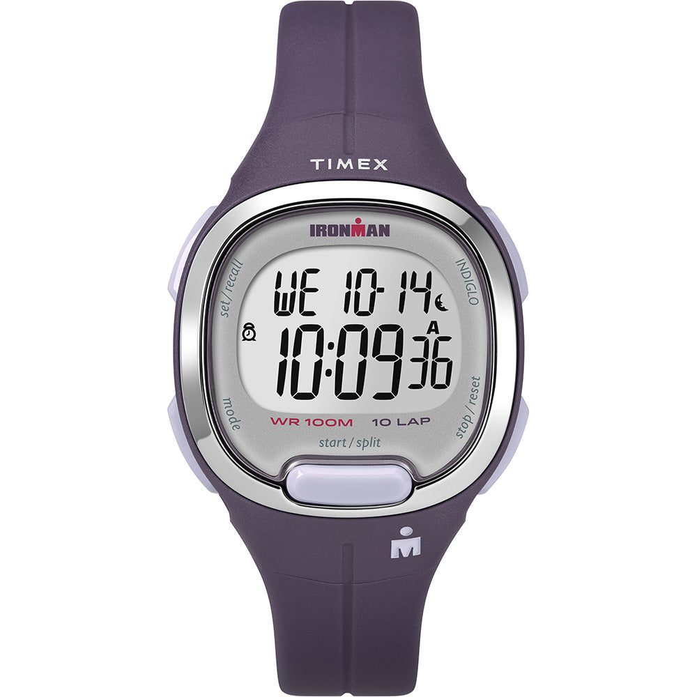 Timex TW5M19700 Ironman Essential 10MS Watch - Purple & Chrome