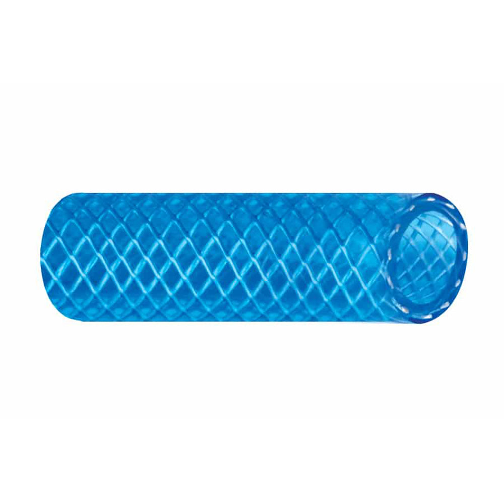 Trident Marine 165-0126 1/2" x 50' Boxed Reinforced PVC (FDA) Cold Water Feed Line Hose - Drinking Water Safe - Translucent Blue