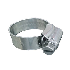Trident Marine 705-0381 316 SS Non-Perforated Worm Gear Hose Clamp - 3/8" Band - 11/32"-25/32" Clamping Range - 10-Pack - SAE Size 6