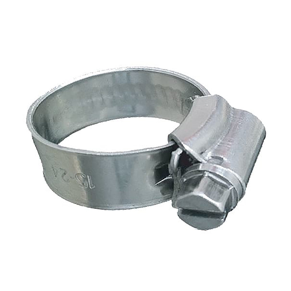 Trident Marine 705-0141 316 SS Non-Perforated Worm Gear Hose Clamp - 3/8" Band - (5/16" &ndash; 9/16") Clamping Range - 10-Pack - SAE Size 3