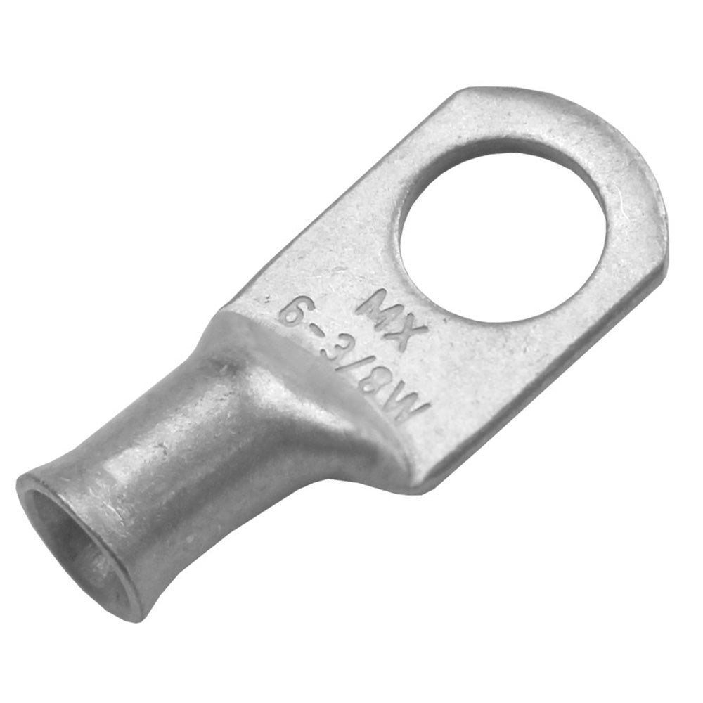 Pacer TAE6-38R-2 Tinned Lug 6 AWG - 3/8" Stud Size - 2 Pack