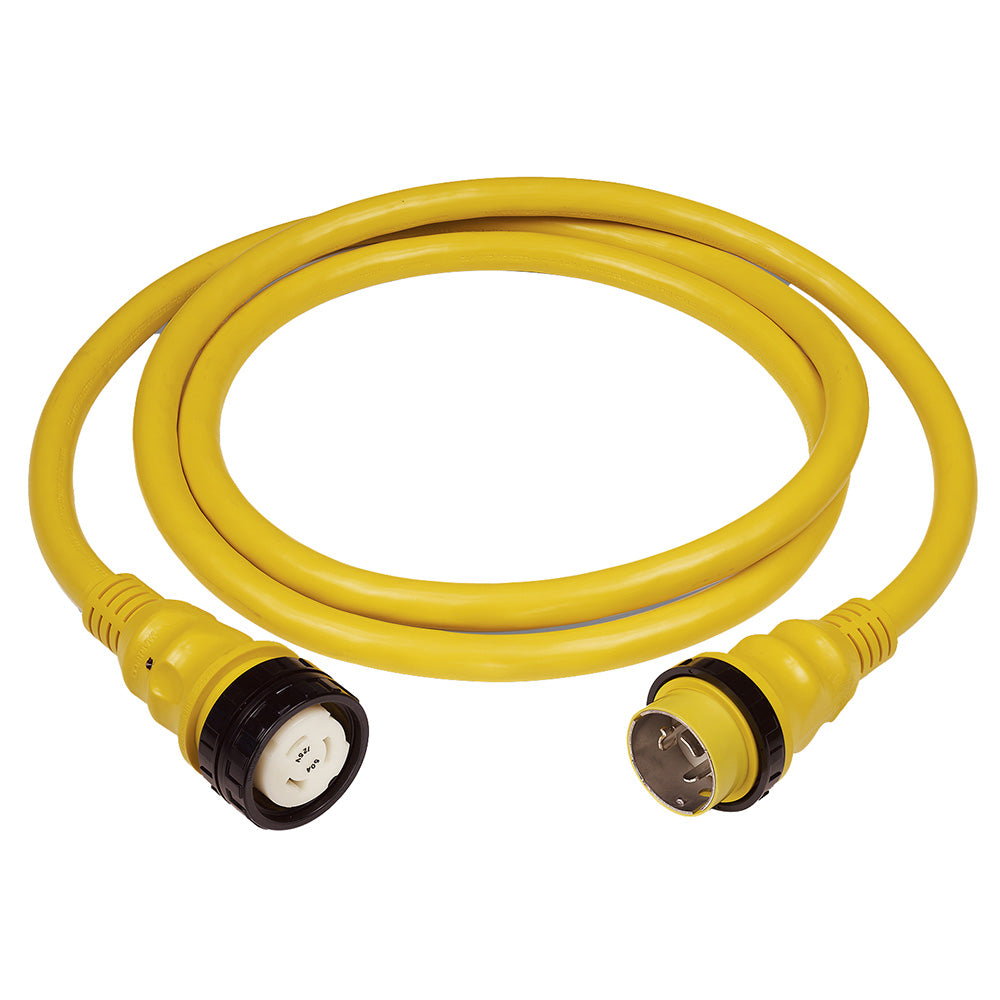 Marinco 6152SPP-12SC 50AMP 125/250V Shore Power Cable - 12' - Yellow