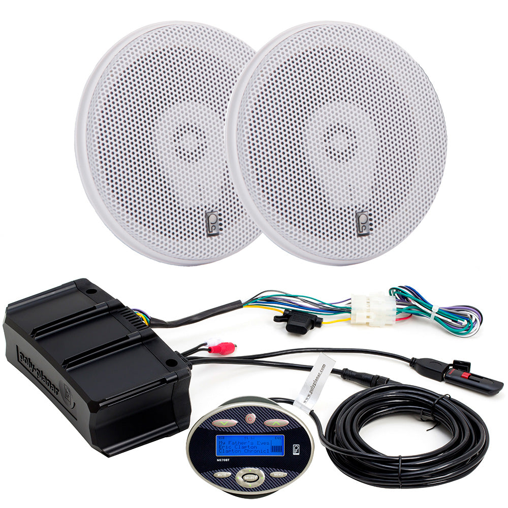 Poly-Planar ME70BTW8505W Amplifier Package w/ME70BT & MA-8505W Speakers
