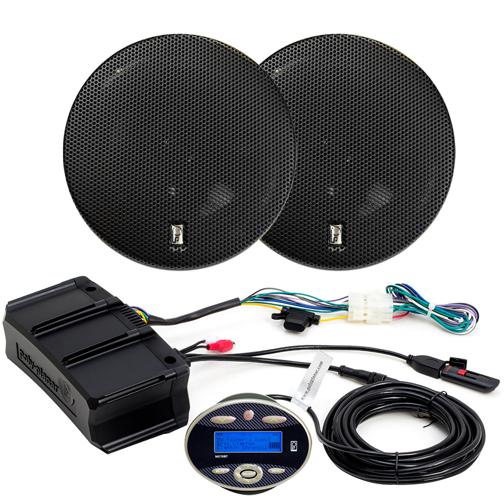 Poly-Planar ME70BTWMA8505B Amplifier Package w/ME70BT & MA-8505B Speakers