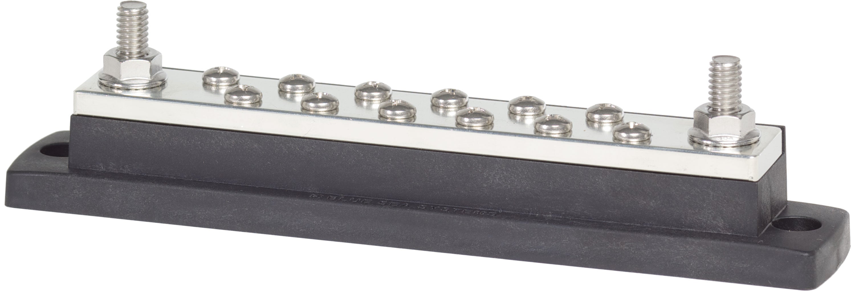 Blue Sea 2105-BSS MaxiBus 250A BusBar Two 5/16"-18 Studs and Twelve #10-24 Screws