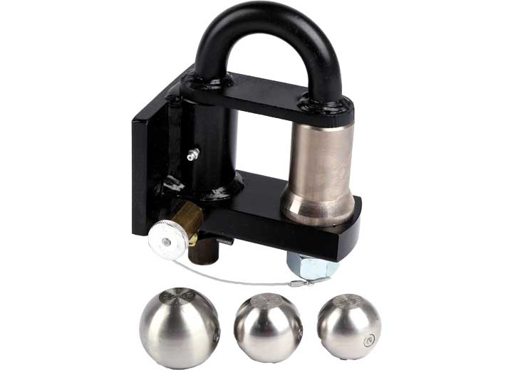 Convert-A-Ball Ph-1 Bolton Pintle Hitch W/3 Stainless Balls