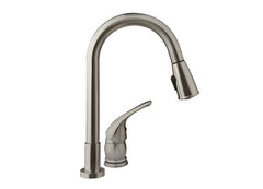 Dura Faucet Df-Nmk503-Sn Pulldown Rv Kitchen Faucet Brushed Satin Nickel