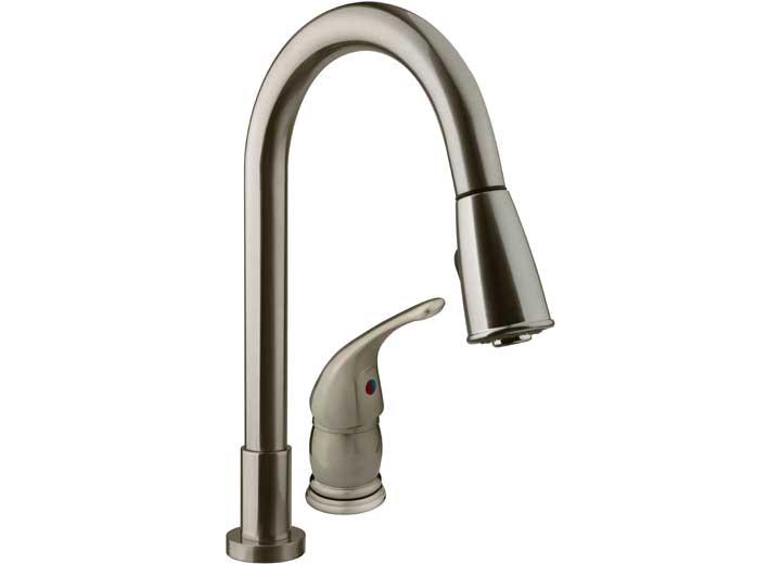 Dura Faucet Df-Nmk503-Sn Pulldown Rv Kitchen Faucet Brushed Satin Nickel