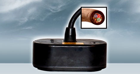 Furuno FURCA502001T Rubber Coated 50/200KHZ No Connector