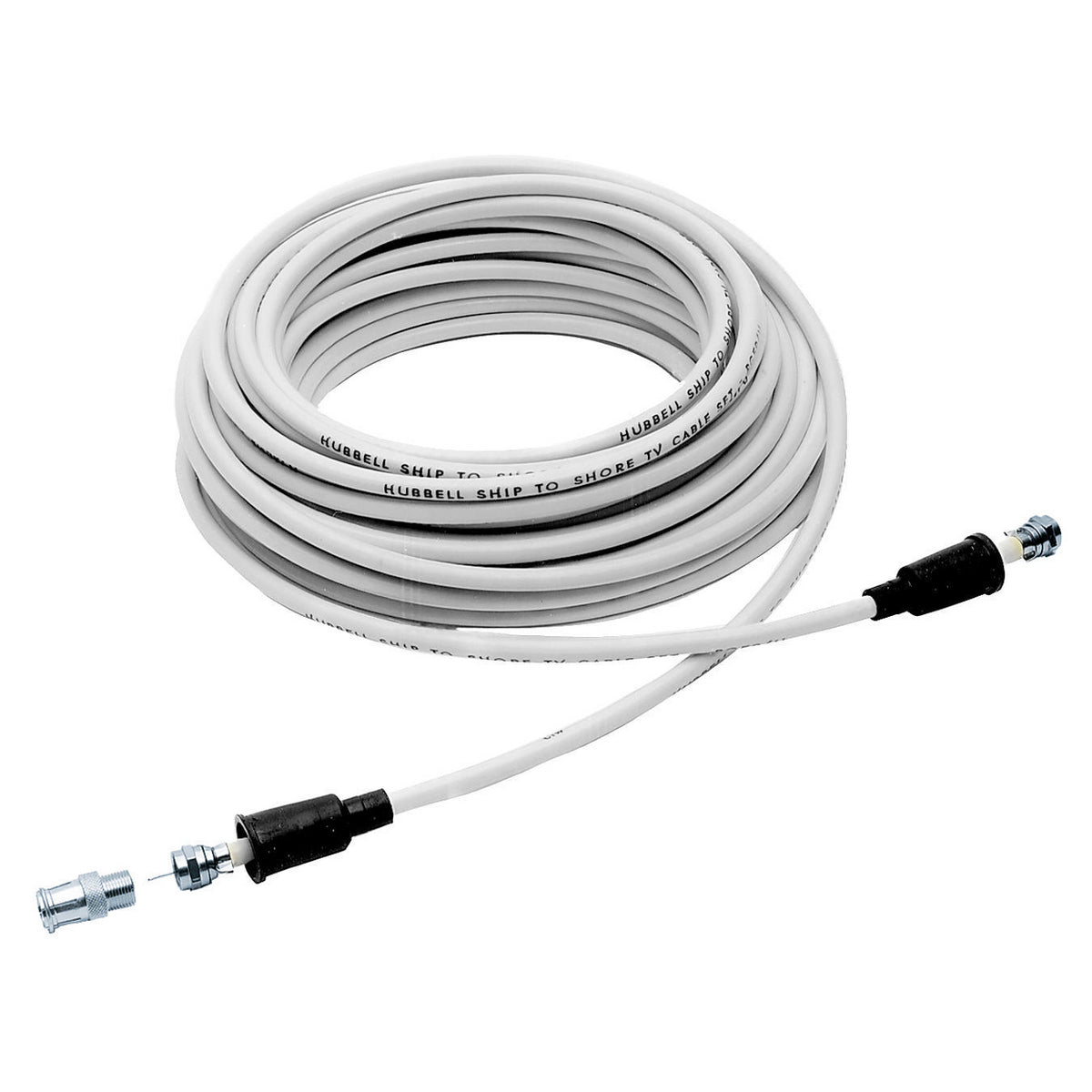 Hubbell HUBTV99W 50 Foot White TV Shore Cord