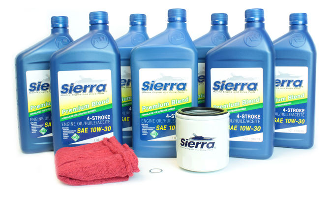 Sierra 9393 Yamaha 4 Stroke Oil Change Kit, Replaces Yamaha LUB-MRNLG-KT-10