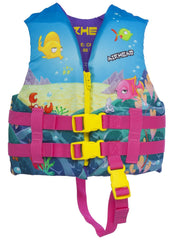 Airhead 1008902A Reef Nylon Vest, Child, Pink Reef / Sea Life Theme