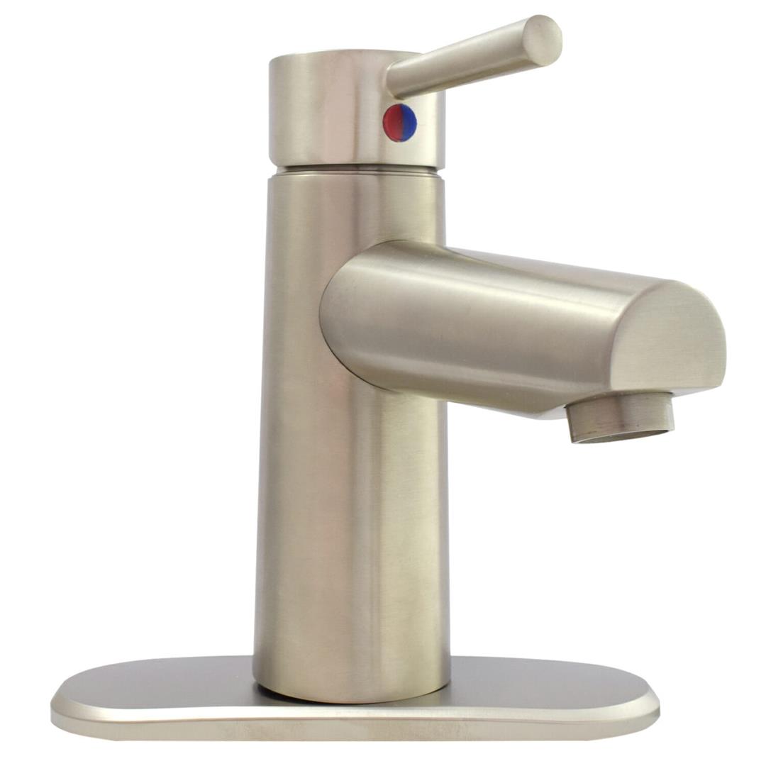 Valterra/Dometic PF232403 4" Premium Single Handle Vessel Lavatory Faucet, Brushed Nickel