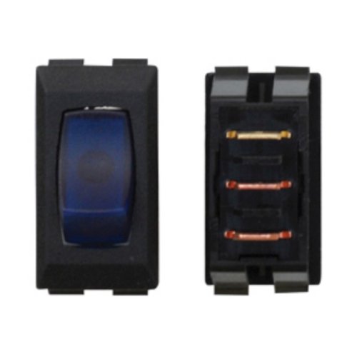 Diamond 12V Illunminated On/Off Switch, Black w/Blue Light A136