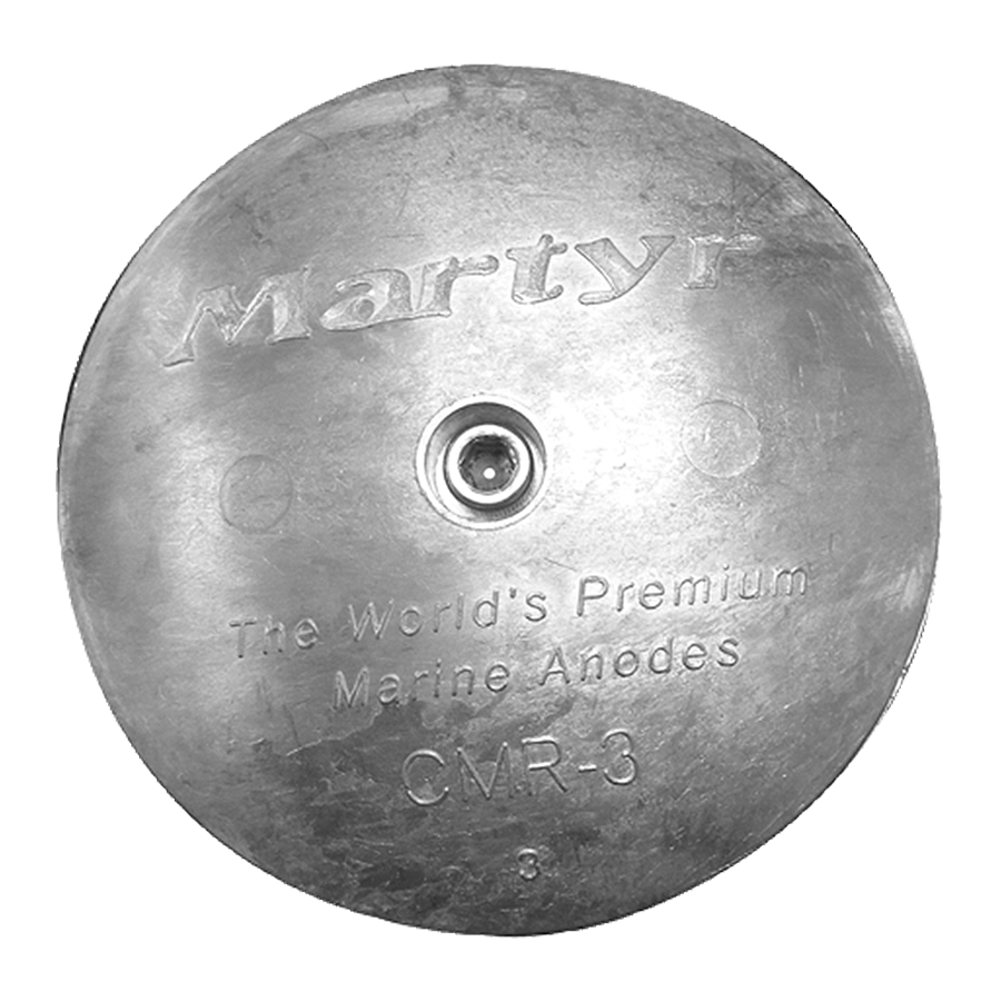 CMP Group Martyr Rudder/Trim Tab Anode With Stainless Steel Allen Head CMR01