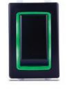 Sierra RK40670G Rocker Switch w/Halo LED Light, ON - OFF - ON, DPDT, Geen
