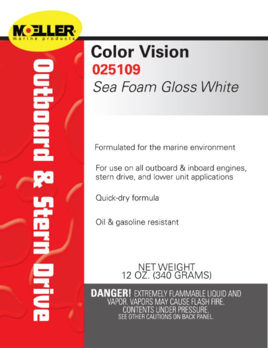 Moeller Color Vision Engine Paint, Sea Foam Gloss White 025109