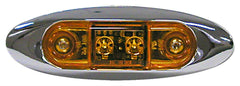 Anderson LED Clearance/Side Marker Light Kit With Chrome Bezel V168XA