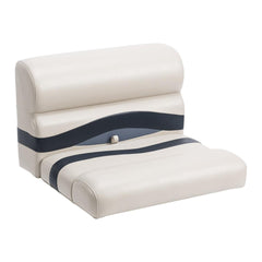 Wise BM1143986 Premier Pontoon 27" Bench Seat w/Base, Platinum/Midnight/Cobalt