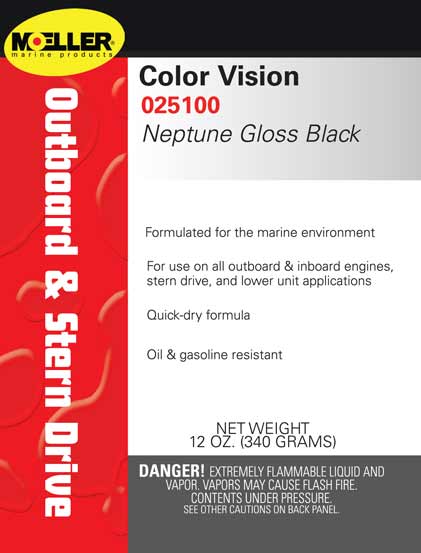Moeller Color Vision Engine Paint, Neptune Black 025100
