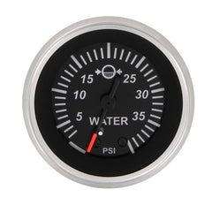 Sierra 67382P Black Sterling Series 2" Stainless Steel Outboard 0-40 PSI Dial Range Water Pressure Gauge with "WP" Sender Code