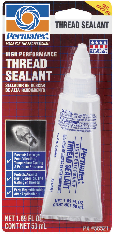 Permatex 56521 High Performance Thread Sealant, 50 ml.
