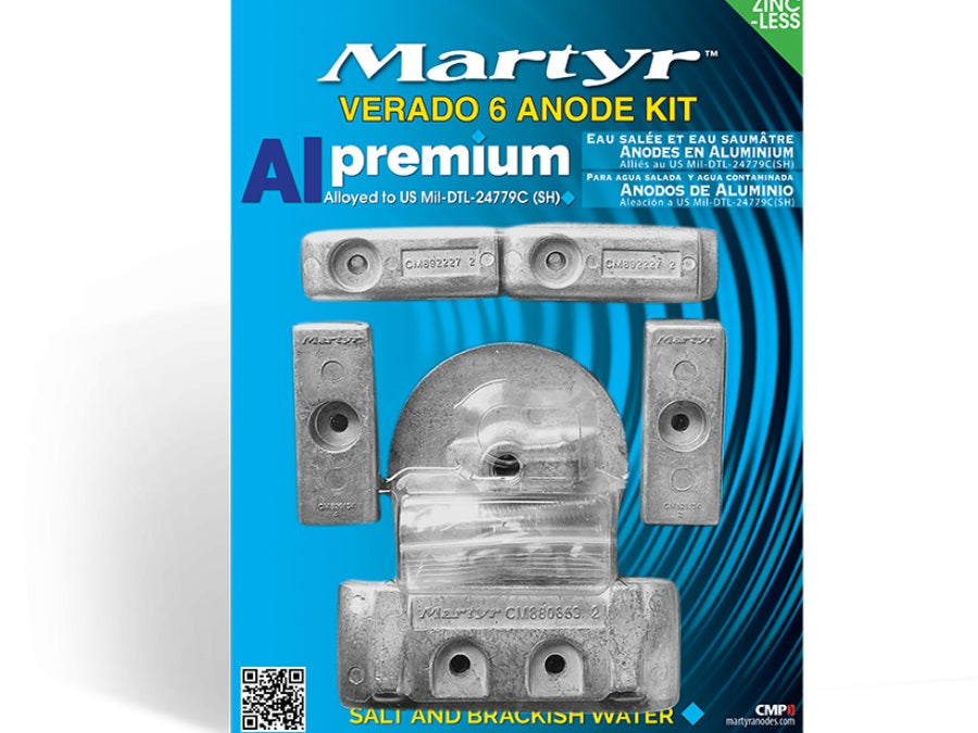 CMP Group Mercury Verado 6-Cylinder Anode Kit - Aluminum ERADO6KITA