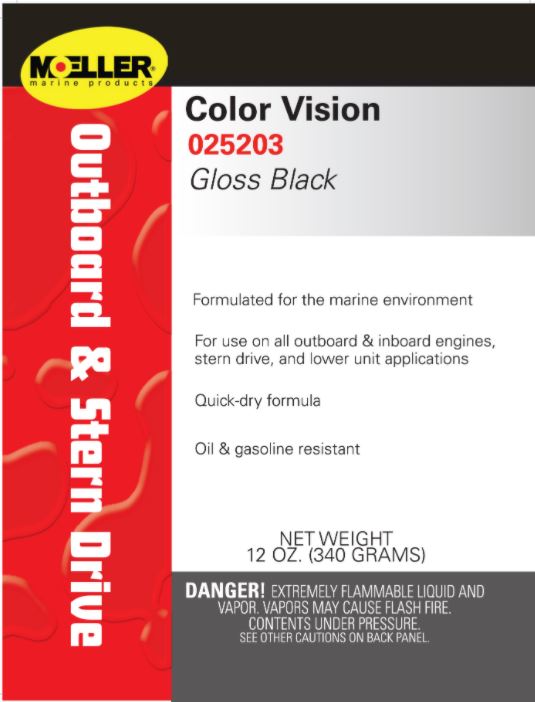 Moeller Color Vision Engine Paint, Gloss Black 025203