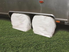 Camco 45322 Tire & Wheel Protectors,  27"-29", Arctic White, 1 pr.