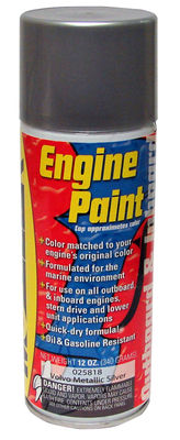 Moeller Engine Spray Paint, Volvo Metallic Silver 025818