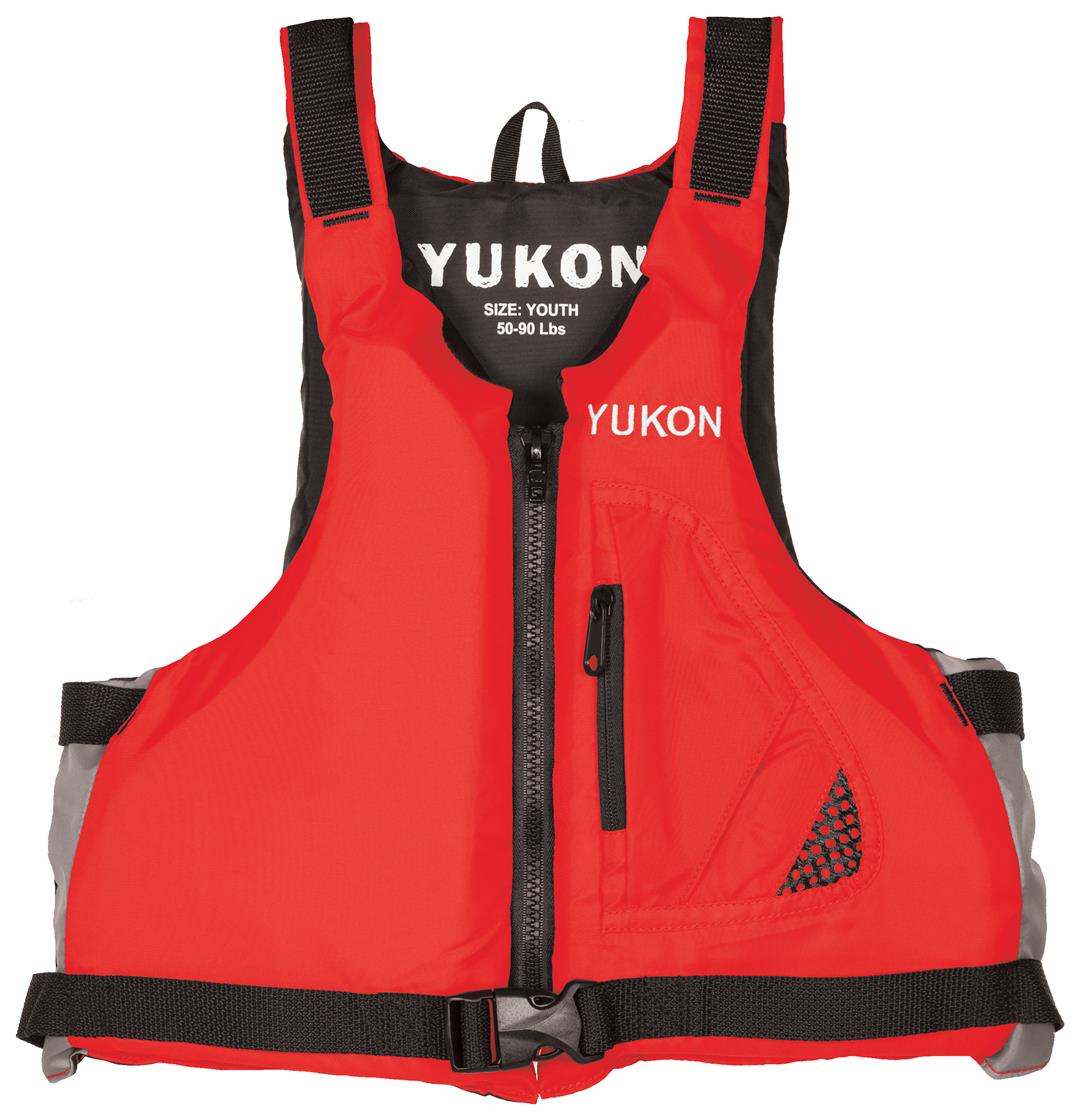 Airhead 3300403ARD Yukon Base Paddle Vest, Youth, Red