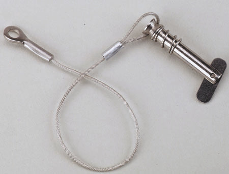 Attwood Tethered 1/4" Spring-Loaded Clevis Pin, Stainless Steel 662023