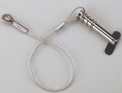 Attwood Tethered 1/4" Spring-Loaded Clevis Pin, Stainless Steel 662023