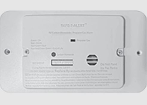 Safe-T-Alert 25742RBLTRKIT 25 Series - Dual Propane/LP And Carbon Monoxide Alarm w/Trim Ring & Solenoid, Black
