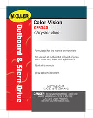 Moeller Color Vision Engine Paint, Chrysler Blue 025340