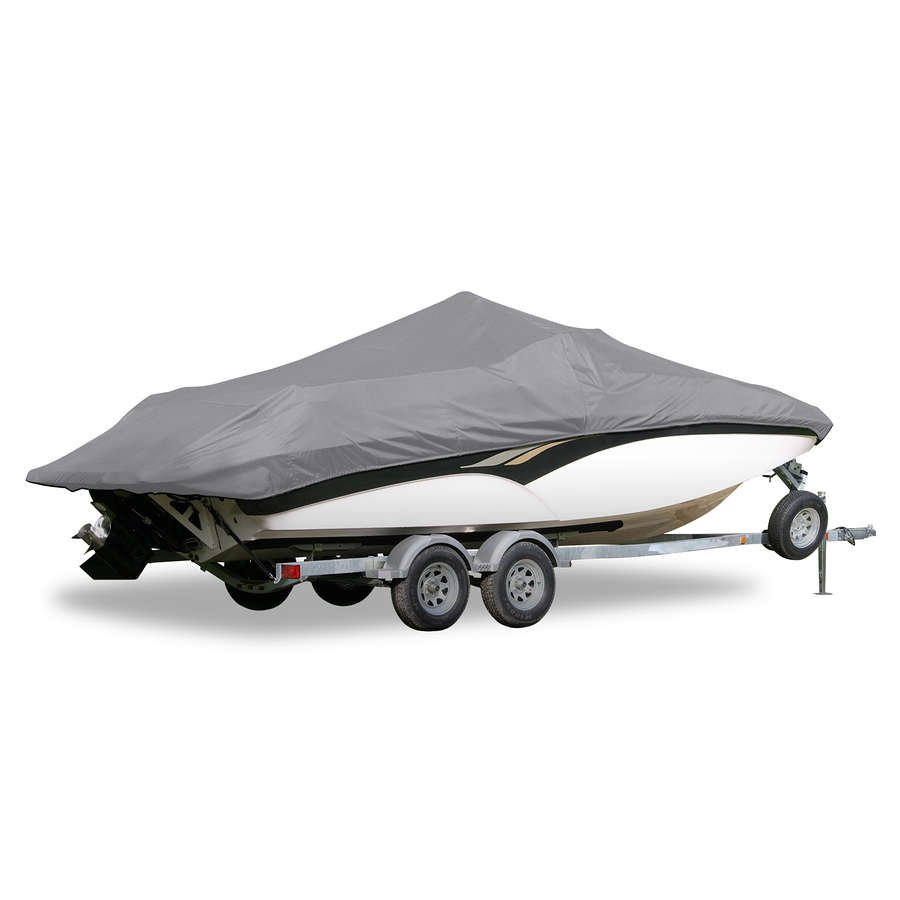 Carver 71220S11 V-Hull Center Console Shallow Draft Fishing, 20'6", Sun-Dura Mist Gray O/B w/Tie Down Kit