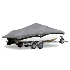 Carver 71220S11 V-Hull Center Console Shallow Draft Fishing, 20'6", Sun-Dura Mist Gray O/B w/Tie Down Kit