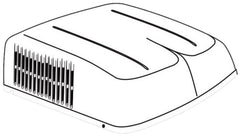 Dometic Replacement Upper Unit Shroud, Black 3309364010