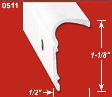 AP Products 0215110316 Roof Trim, 16' Mill