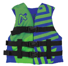 Airhead 3008103ABLLG Child/Youth Trend Vest, Youth, Green/Blue