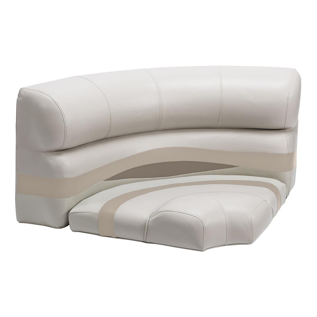 Wise BM110021066 Premier Pontoon 32" Bow Radius Corner Section w/Base, Stone/Mocha Java/Khaki