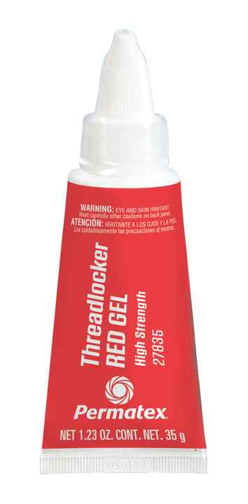 Permatex 27835 High Strength Threadlocker Red Gel, 35 gr., Red