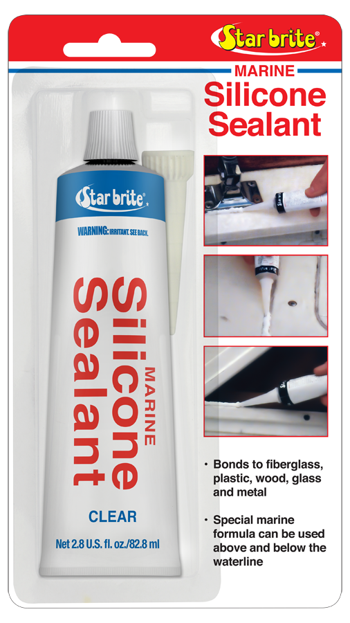 Star brite Silicone Sealant, Clear 3 oz. (100 ml.) 082102P