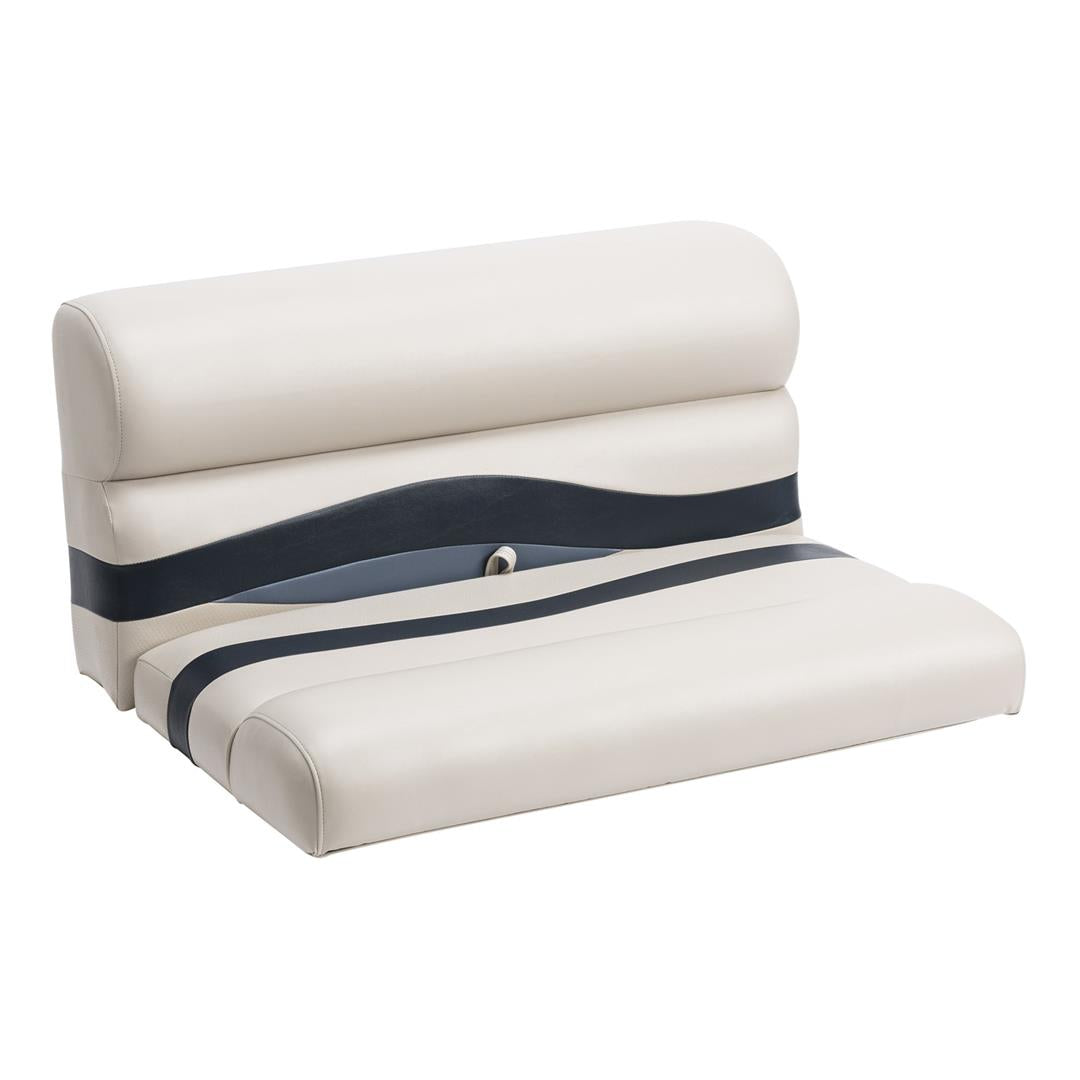 Wise BM1144986 Premier Pontoon 36" Bench Seat w/Base, Platinum/Midnight/Cobalt