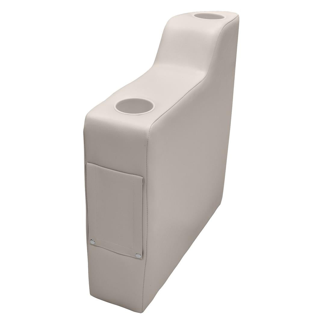 Wise 3010990 Premier Pontoon Armrest, Right Contour, Platinum