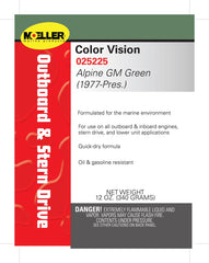 Moeller Color Vision Engine Paint, Gm Green 025225