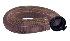 Valterra D04-0086 Bronze 10' E-Z Flush Heavy Duty RV Drain Hose & 3" Straight Hose Adapter